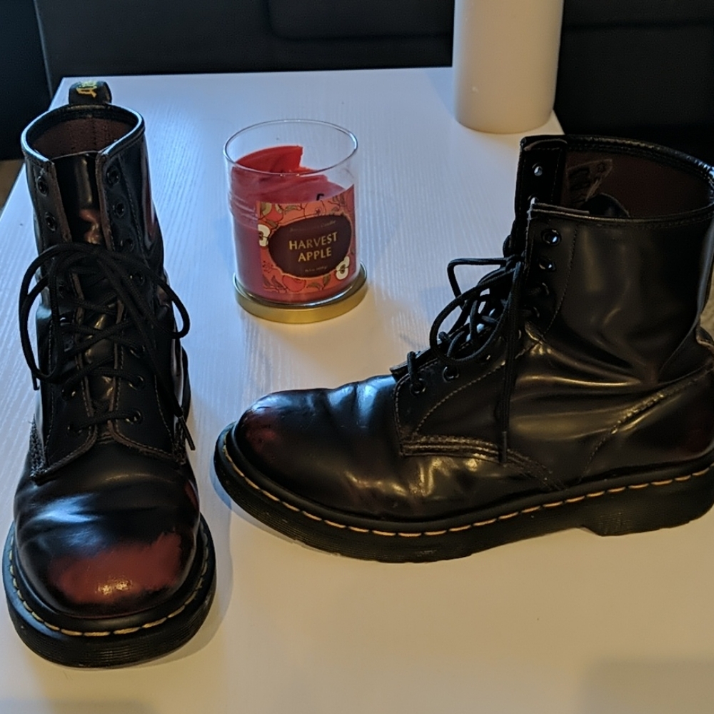Red Arcadia Dr Martens
